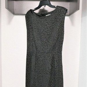 LOFT Black & Gray Sheath Business Dress Size 10